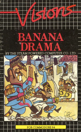 Banana Drama box art for Commodore 64